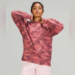 Lululemon perfectly oversized crew sweatshirt camo women's M